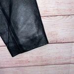 Worthington Black Genuine Leather Jacket Size Small Black Lining Zipper pockets. Photo 6