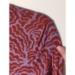 ALC Frank RTR A.L.C James Red Pink Print Turtleneck Long Sleeve Top Size Large pullover Photo 8