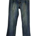 Bebe Mid Rise Stretch Denim Boot Cut Embellished Blue Jeans Womens 32 Photo 0