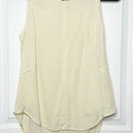 Rag and Bone Size M Ivory Sleeveless 100% Silk Blouse Hi Low Hem Photo 0