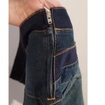 Emporio Armani Vintage Simin T Spa Denim Buckle Front Back Flaps Mini Skirt 6 Photo 7