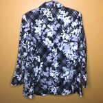 Denim 24/7 Black White Floral Blazer, 14W Size undefined Photo 1