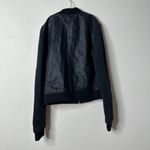 PacSun Sound & Matter Girls Black Faux Leather Bomber Jacket Medium Photo 3