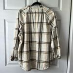 We The Free  Flannel Shirt Women XS White Plaid Button Up Long Sleeve Boho Photo 4