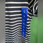 Nautica Bow Sleeve NWT Tee Shirt Tshirt Navy White Stripe Size Large Photo 2