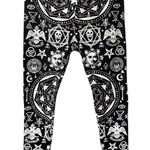 KILLSTAR  Occult Graphic Printed Leggings Black White XL Goth Steampunk Emo Photo 0