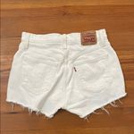 Levi's  501 Denim Cut-Off White Jean Shorts Womens Size 27 Button Fly Photo 4