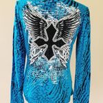 Rock & Roll Cowgirl  embellished tee size medium Photo 4