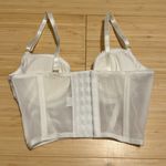 Embroidered corset crop top White Size XS Photo 3