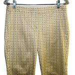 J.Crew  City Fit Chino Ankle Pants Beige White Pattern Size 2 Photo 1