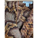 Altuzarra Brown Snake Print Python Long Sleeve Dress Sz 4 Photo 7