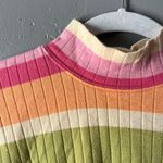 Talbots Vintage Multicolor Striped Sweater Photo 2