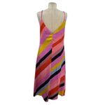 Stine Goya Gianna Dress‎ Slip Midi Striped Silk Colorful Pink Size Small Photo 10