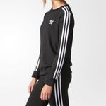 Adidas Originals Three Stripe Chiffon Sweatshirt Size 8 Photo 2
