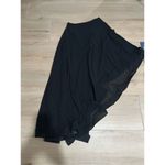 NEW Formal Gown 1 Shoulder Jumpsuit with Dress Overlay Wedding Dress L Black Size L Photo 2