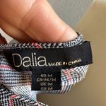 Dalia Womens Plaid Long Sleeve Blouse Size M Black/White/Red Red Size M Photo 4