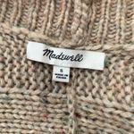 Madewell Oatmeal Confetti Fisherman Cable Knit Open Front Cardigan Sweater Photo 4