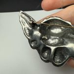 Winged Cherub Angel Brooch Pin Pewter Color Silver Tone Photo 11