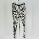 NWT Peter Pilotto Viscose stretch trousers in mirror White size 6 US Black Photo 1