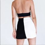 Princess Polly Cairo Black & White Colorbloock Terry Cloth Mini Skirt 4 Photo 2
