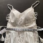 Bohemian Lace Wedding Dress Spaghetti Strap Size 4 NWT Photo 12