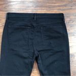 J Brand • Caitland slim boyfriend jeans Retrograde wash black straight rip knee Photo 11