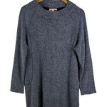 Talbots T by  Textured Knit Tunic‎ Sweater Size X Blue Long Sleeve Pullover Photo 0