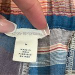 Caslon | Blue Nichole Plaid Stretch Multi Colored Shorts Size M Photo 5