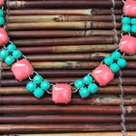 J.Crew  Colorful Choker Style Necklace Lucite Photo 3