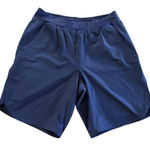 Lands' End Women's Navy Blue Athletic Knit Elastic Waistband Shorts Size 10L Photo 0