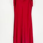 Anthropologie Hutch for Bow Front Slip MIDI Dress Cherry Red Size Medium Photo 6