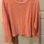 Cropped Long Sleeve Top Pink Size M Photo 0