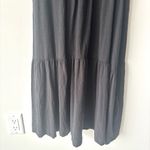 Nation Ltd  Barrett Dress Black Midi Sleeveless Smocked Sheer Tiered High Neck Photo 11