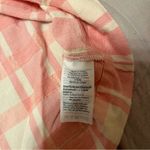 Madewell  Petal Pink Gingham / Plaid Shift Cotton Tank Top with Tie Details Photo 5