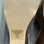 Buckle  Tan Woven Heeled Sandals Photo 4