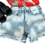 SO  sz 25 distressed cutoff jeans shorts front & back pockets wide belt loops EUC Photo 0