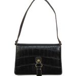 Nine West Y2K Vintage Black Alligator Mini Bag Faux Leather Photo 0