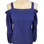Thalia Sodi Mint Condition Blue Blouse. Size Small Photo 3