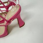 BP New, . Netta Pink Platform Lace Up Ankle Sandals Size 7 Photo 2