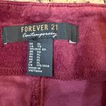 Forever 21 Burgundy Velvet Flare Pants Photo 3