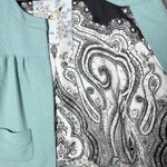 Tabitha Jacket Womens Seafoam Green Anthropologie Cape Wool Blend 3/4 Sleeve 8 Photo 2