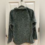 Eddie Bauer Vintage  Green Patterned Super Soft Fleece Jacket Photo 1