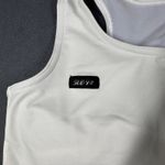 Sub 4 USA Womens Medium White Running Sports Bra Cropped Tank Made in USA Photo 1