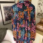 Johnny Was Astrid Pleated Pant and Shirt set Size Extra Large Floral Wide Leg Photo 6