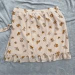 Madewell 100% Silk Floral Printed Ruffle Wrap Mini Skirt 12 Photo 3