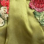 Floral Embroidered Green Slip Dress Photo 3