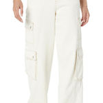 BLANK NYC NWT  Franklin Fit Cargo Pants Textured Ivory Utility Style 28 Photo 0