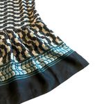 Cotelac Fun Print Fit N Flare Dress Sleeveless Shift Satin Bohemian Size 6 Women Gray Photo 3