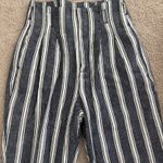 Abercrombie & Fitch women’s striped linen cotton blend pants Photo 2