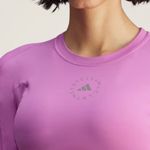 NWT $130 adidas by Stella McCartney TrueStrength Yoga Cropped Long Sleeve Top Purple Size M Photo 5